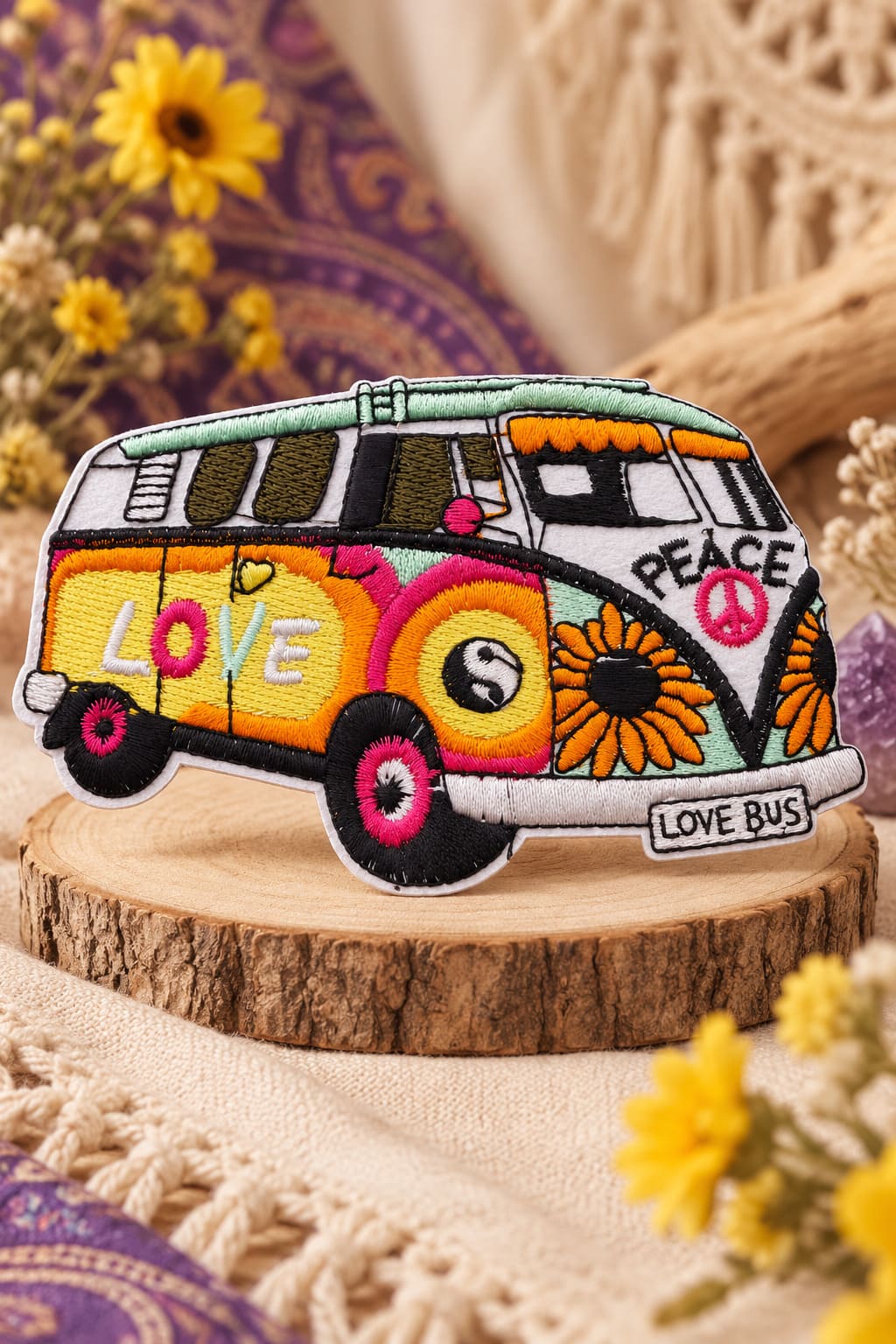 Patch Van Hippie - Peace and Love